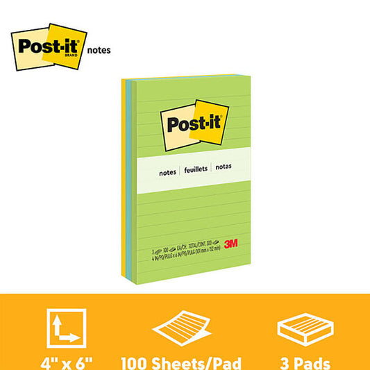 Post‑It Notes 152 x 102mm 3‑Pack