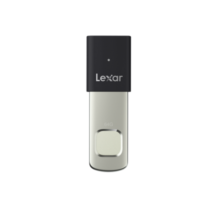 Lexar JumpDrive F35 Pro Fingerprint USB Flash Drive 3.2 Gen 1 64 GB - Black