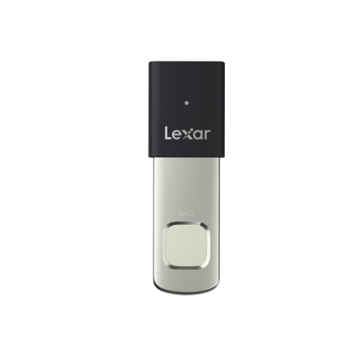 Lexar JumpDrive F35 Pro Fingerprint USB Flash Drive 3.2 Gen 1 64 GB - Black