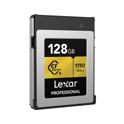 Lexar Professional GOLD CFexpress Type B Card 128 GB - Silver/Gold