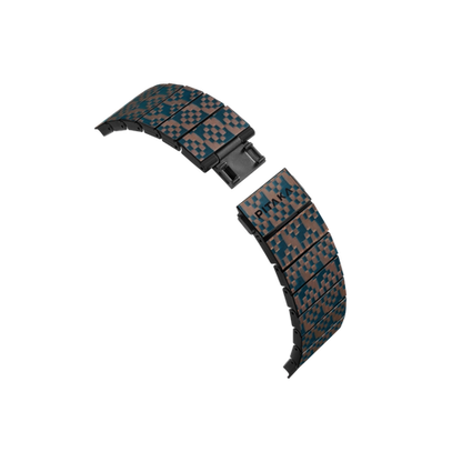 Pitaka Dreamland Chromacarbon Watch Band Apple Watch Series 1-9/SE/Ultra 2/Ultra - Stairs