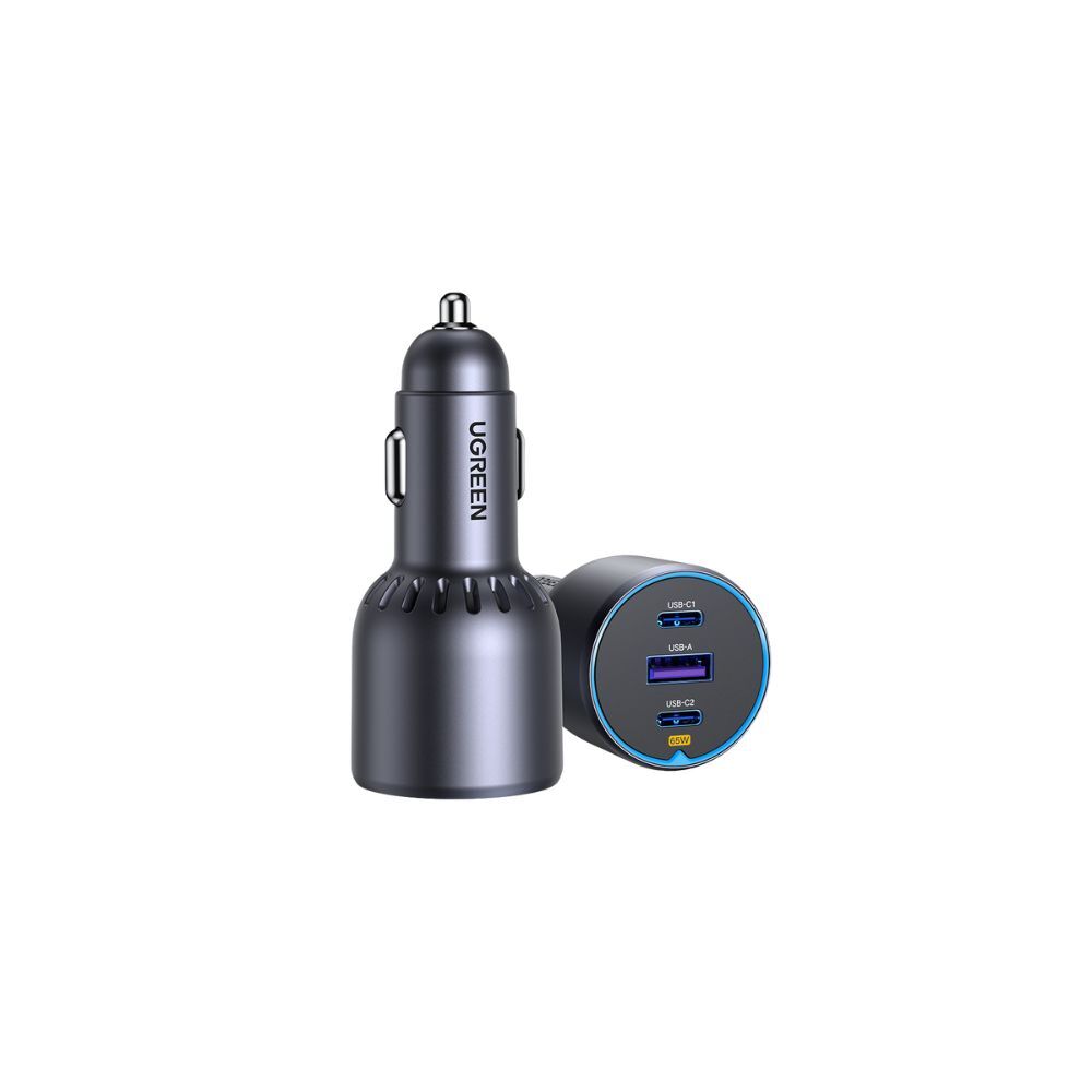 UGREEN 75W 3-Port Fast Car Charger