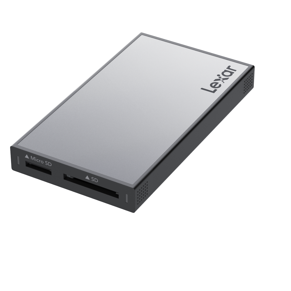 Lexar Professional Workflow WF710 SD/Micro SD UHS-II Card Reader - Silver