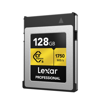 Lexar Professional GOLD CFexpress Type B Card 128 GB - Silver/Gold