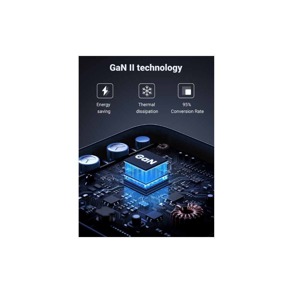 UGREEN Nexode 100W USB C GaN Charger-4 Ports Desktop Silver