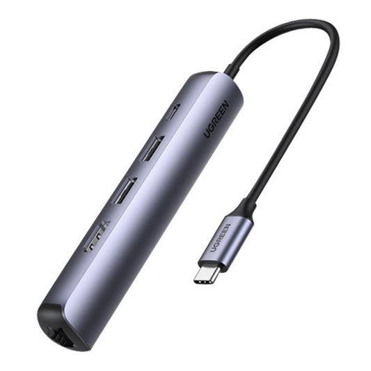 UGREEN USB-C to 2*USB 3.0+ HDMI+RJ45 Ethernet Adapter+PD