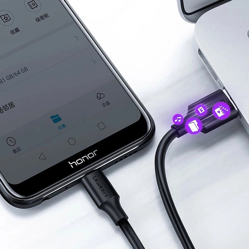 UGREEN 0.5M USB-A 2.0 Male to Micro USB Cable Black