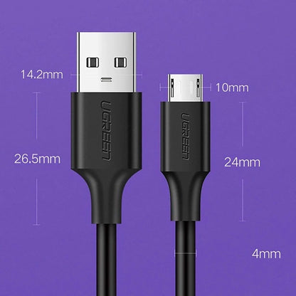 UGREEN 0.5M USB-A 2.0 Male to Micro USB Cable Black