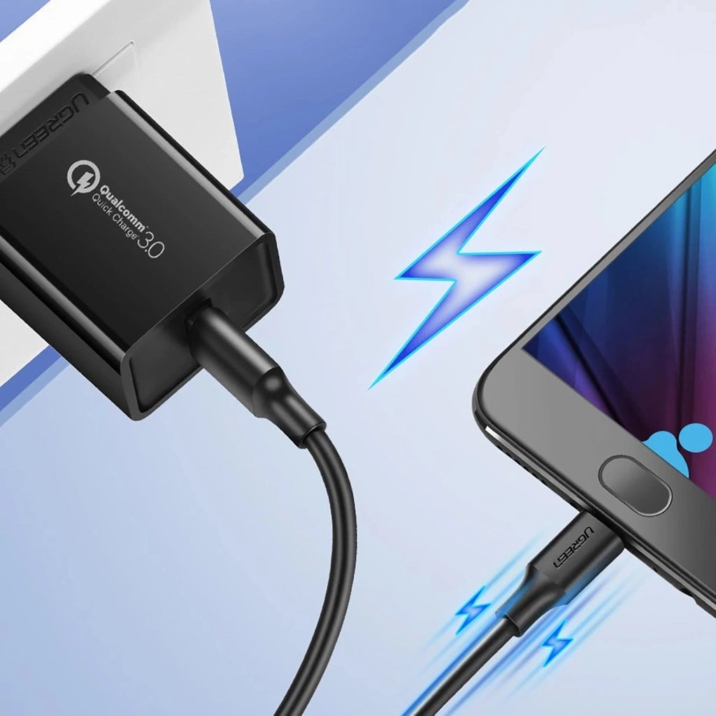 UGREEN 0.5M USB-A 2.0 Male to Micro USB Cable Black