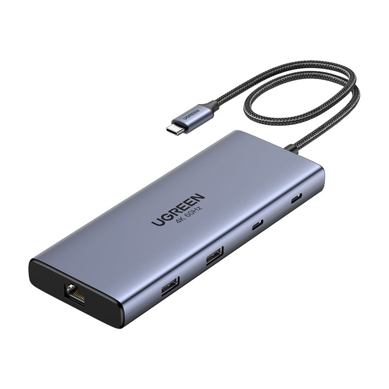 UGREEN 10-in-1 USB C Hub with Dual 4K display Silver