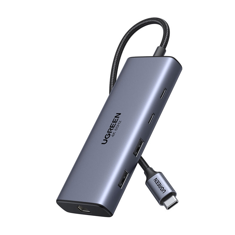 UGREEN 10-in-1 USB C Hub with Dual 4K display Silver