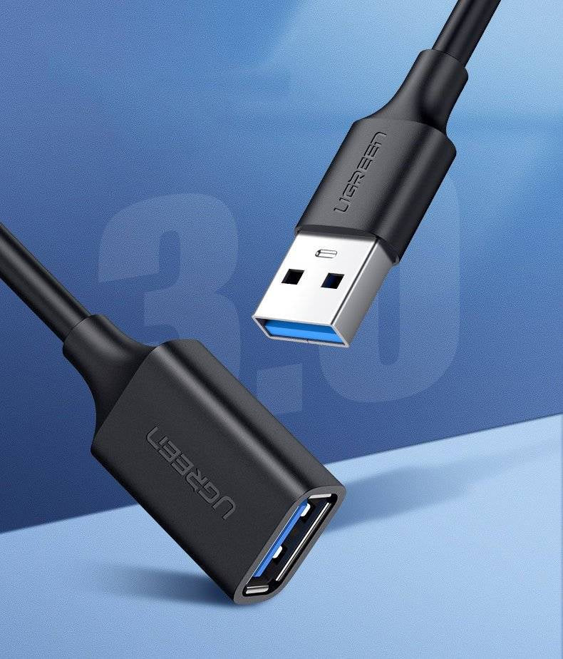 UGREEN USB 3.0 Extension Male Cable 1.5m Black