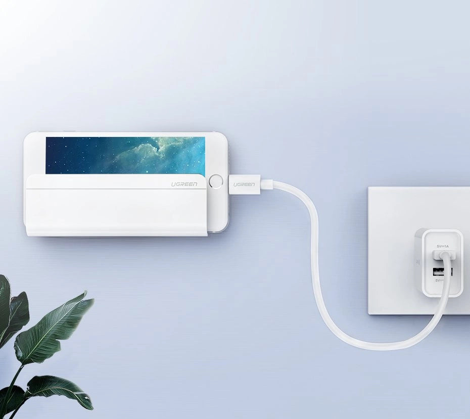 UGREEN Wall Mounted Phone Holder White