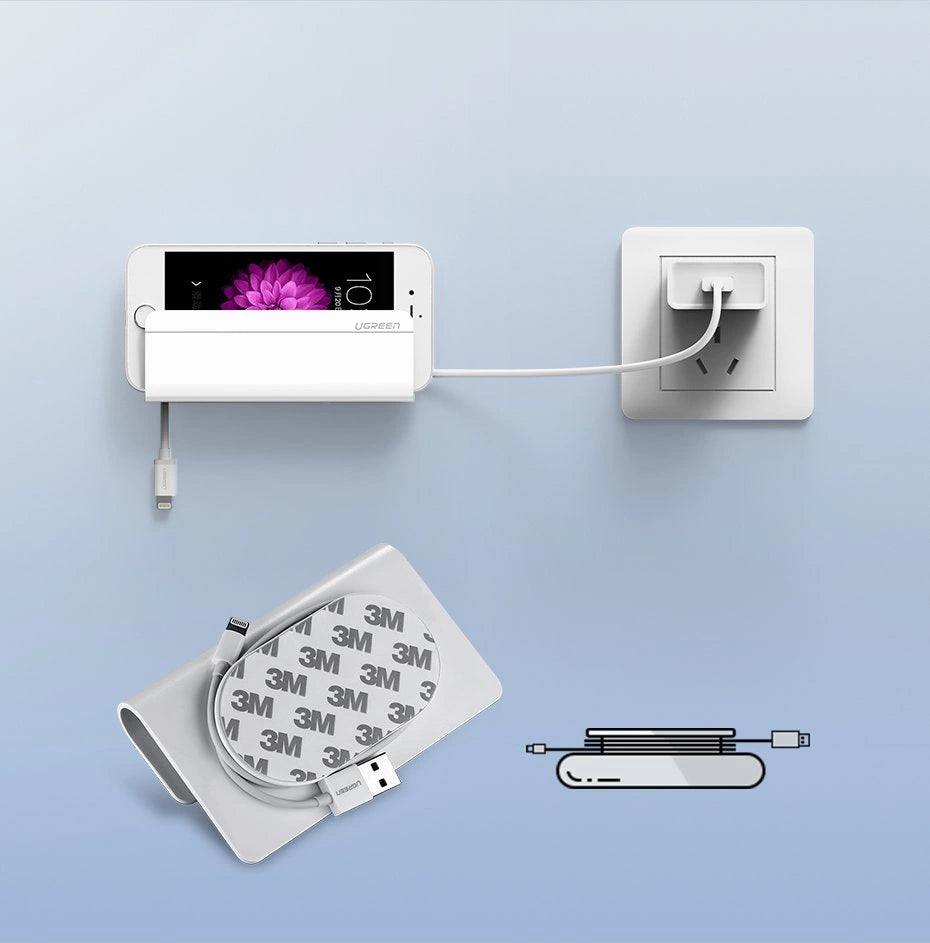 UGREEN Wall Mounted Phone Holder White