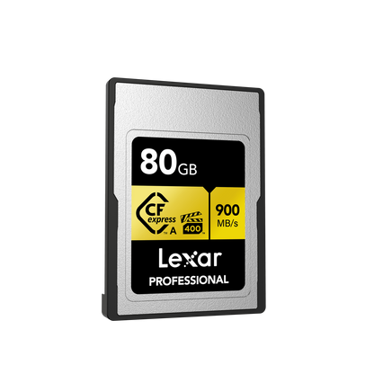 Lexar Professional GOLD CFexpress Type A Card 80 GB - Silver/Gold