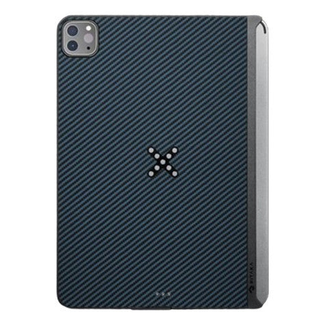 Pitaka MagEZ Pro Case iPad Pro 11" 3rd/4th Gen (2021/2022) with PitaFlow Charger - Black/Blue Twill