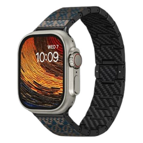 Pitaka Dreamland Chromacarbon Watch Band Apple Watch Series 1-9/SE/Ultra 2/Ultra - Stairs