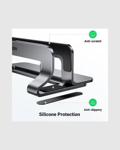 UGREEN Aluminium Vertical Laptop Stand Black