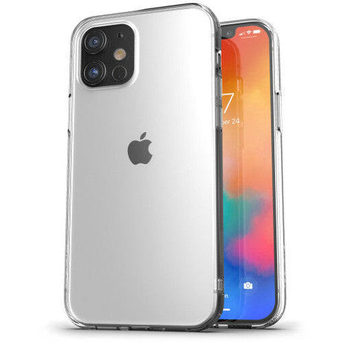 Encased Clear Back Case iPhone 12/12 Pro with Belt Clip Holster - Clear