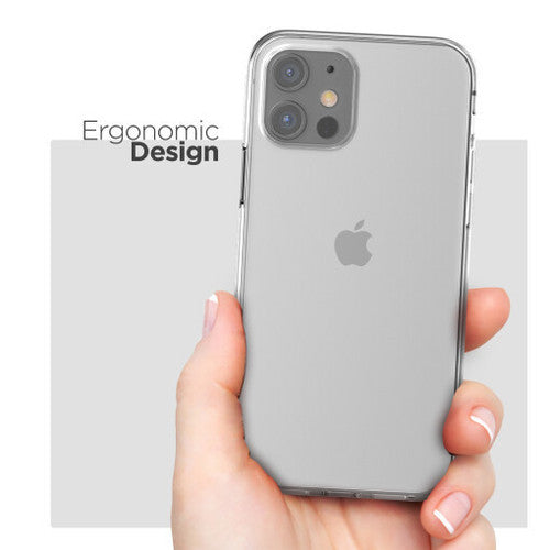 Encased Clear Back Case iPhone 12 Mini with Belt Clip Holster - Clear