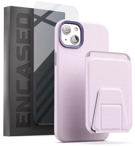 Encased Artura Leather MagSafe Case and Wallet iPhone 14 - Lavender