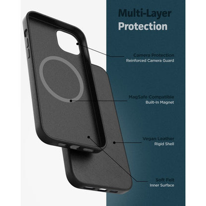 Encased Artura Leather MagSafe Case and Wallet iPhone 14 Pro Max - Black