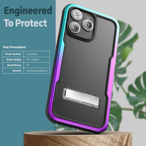 Encased Exos Armor Case with Screen Protector iPhone 14 Pro Max - Purple