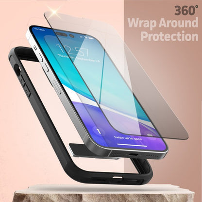 Encased Exos Armor Case with Screen Protector iPhone 14 Pro - Rose Gold