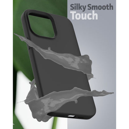 Encased Silicone Case iPhone 14 Pro Max with Neck and Wrist Strap - Black