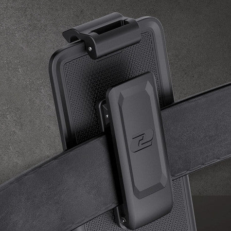 Encased MAG-AIR Case iPhone 15 Plus with Belt Clip Holster - Clear