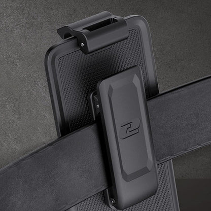 Encased MAG-AIR Case iPhone 15 Plus with Belt Clip Holster - Clear