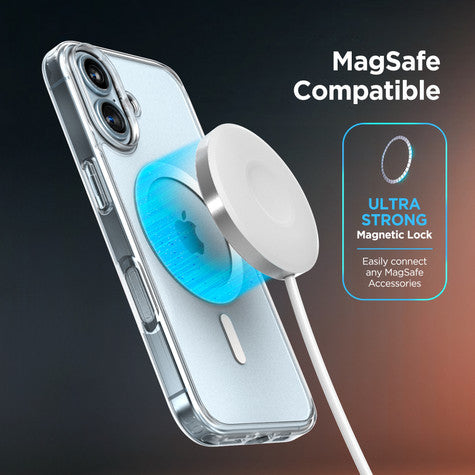 Encased MagSafe Clear Case iPhone 16 Plus with Magnetic Charger - Clear