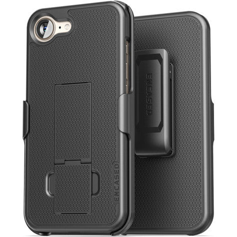 Encased Duraclip Case with Belt Clip Holster iPhone 16e - Black