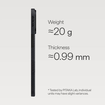 Pitaka Ultra-Slim Case iPhone 17 - Black/Grey