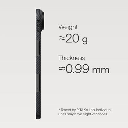 Pitaka Ultra-Slim Case iPhone 17 Pro Max - Black/Grey
