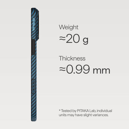 Pitaka Ultra-Slim Case iPhone 17 Pro Max - Black/Blue