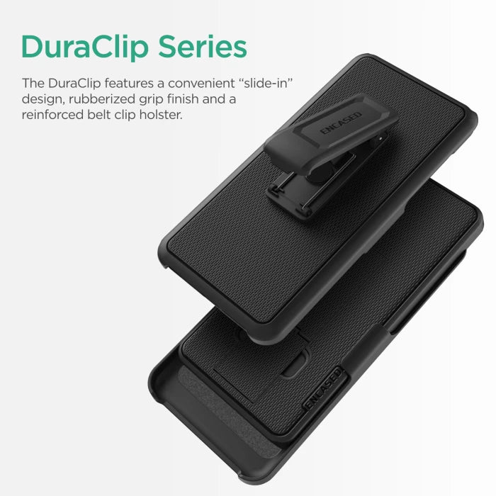 Encased Duraclip Case Samsung Galaxy A33 5G with Belt Clip Holster - Black