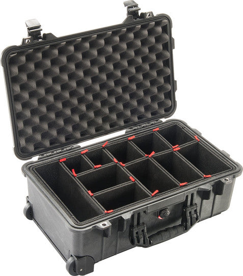 Pelican 1510 Protective Carry-On Case with TrekPak Divider System - Black
