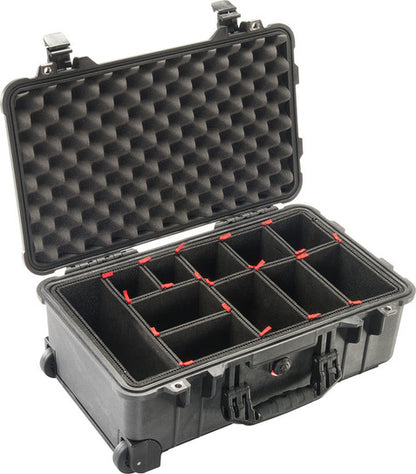 Pelican 1510 Protective Carry-On Case with TrekPak Divider System - Black