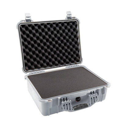 Pelican 1520 Protector Case with Foam - Silver