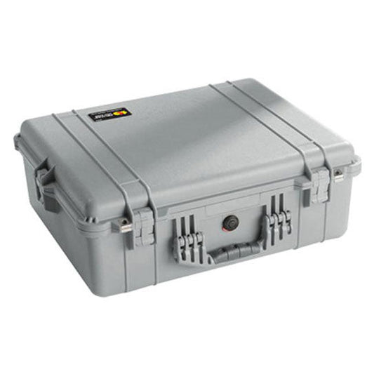 Pelican 1600 Large Protector Case with Foam - Silver