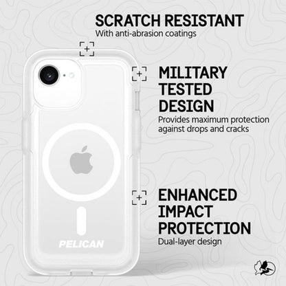 Pelican Voyager MagSafe Case iPhone 16e/15/14/13 - Clear