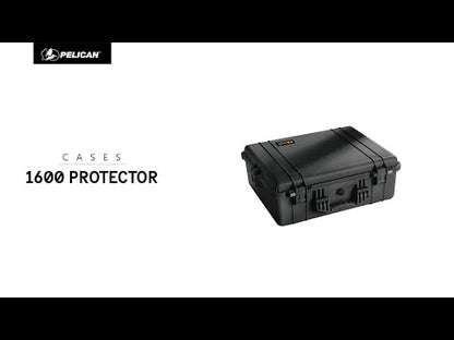 Pelican 1600 Protector Case With TrekPak Divider System - Black