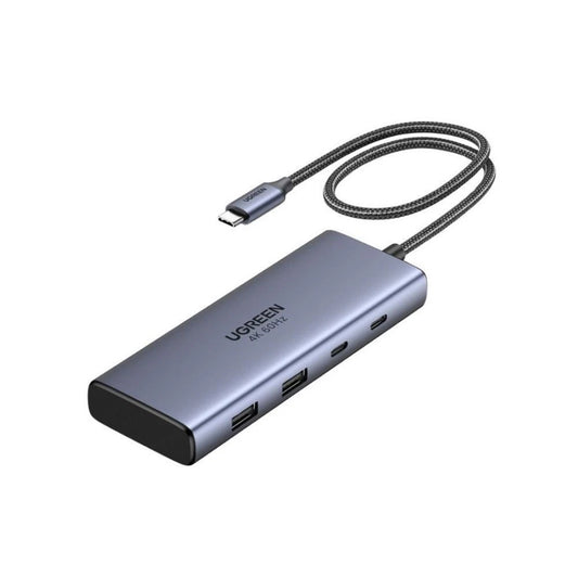 UGREEN 7-in-1 USB C Hub with Dual 4K display Silver