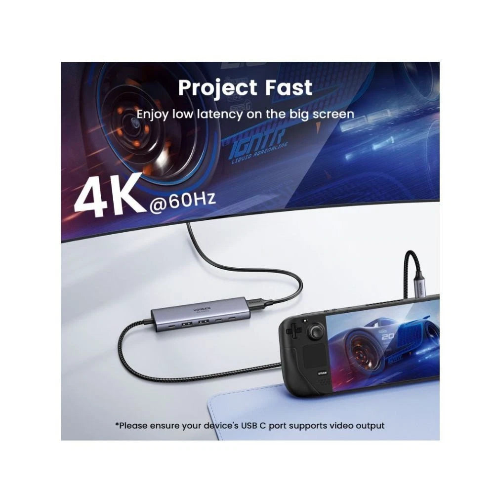 UGREEN 6-in-1 USB C Hub with Single HDMI Silver