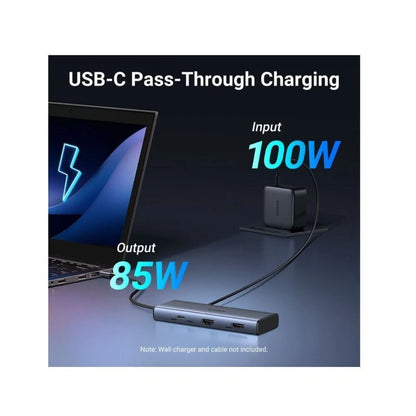 UGREEN 7-in-1 USB C Hub with Dual 4K display Silver