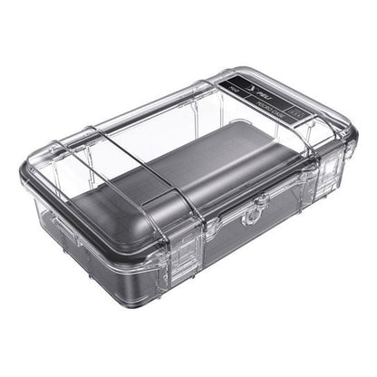 Pelican M60 Waterproof Hard Micro Case with Black Liner - Clear/Black
