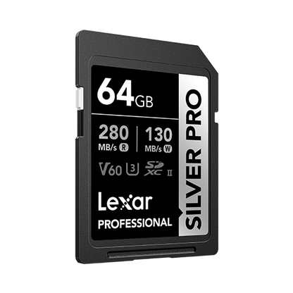 Lexar Professional Silver Pro SDXC UHS-II Card 64 GB