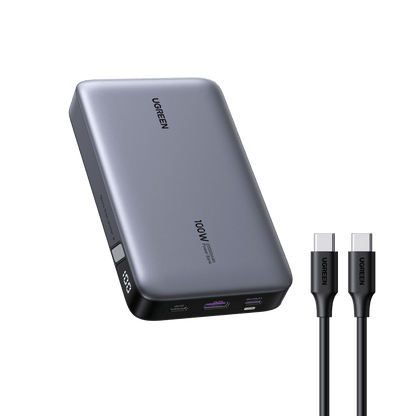UGREEN 100W 20000mAh for Laptop-3 Ports Power Bank Silver