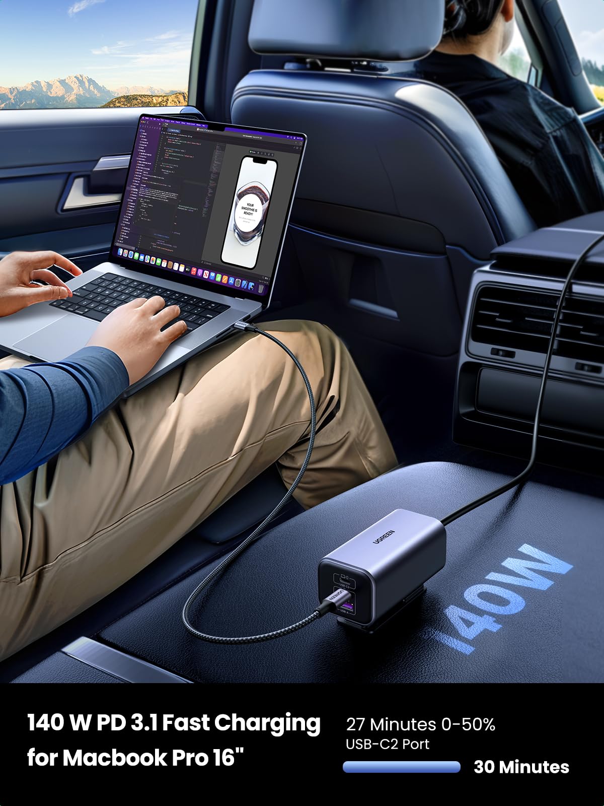 UGREEN 150W 4-Port GaN Fast CaCharger